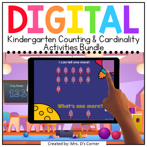 Kindergarten Counting and Cardinality Standards-Aligned Digital Activity Bundle