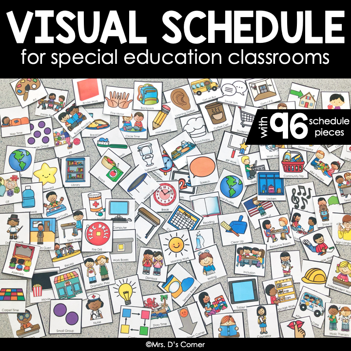 Visual Schedule for Special Education | Color Coded Visual Schedule