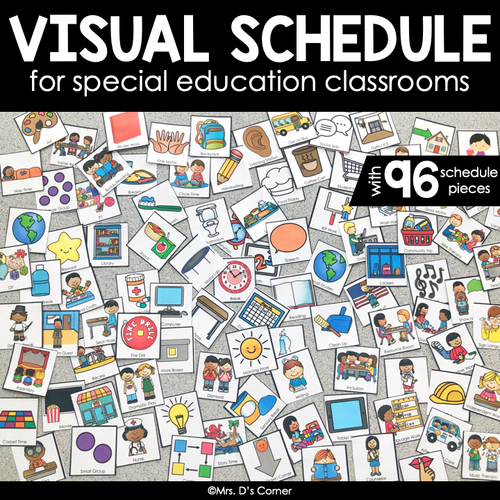 Visual Schedule for Special Education | Color Coded Visual Schedule