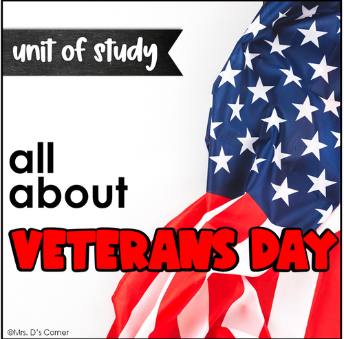 All About Veteran's Day Unit | Cross-Curricular Unit of Study about Veterans Day