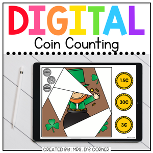 Saint Patrick's Day Coin Counting Digital Activity | Distance Learning