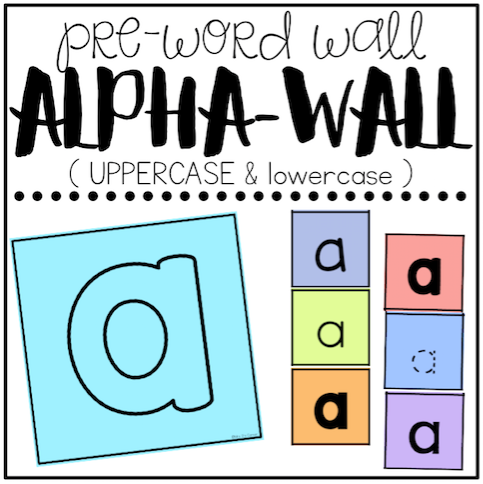 Alpha Word Wall ( Pre-Word Wall ) - For Young Learners