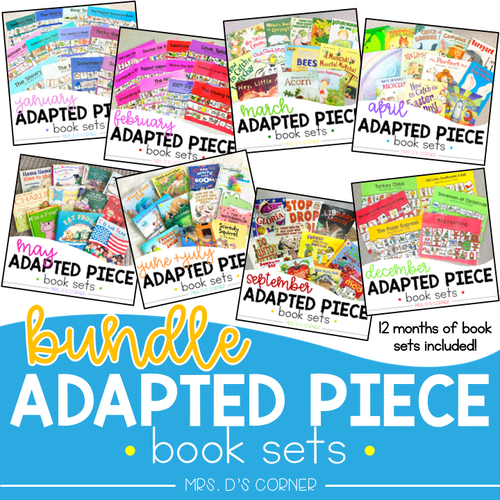 Monthly Adapted Piece Book Set BUNDLE - 12 Months of Book Sets!