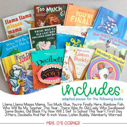 August Adapted Piece Book Set (12 book sets included!)