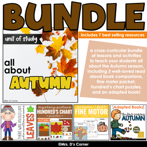 All About Autumn Thematic Unit Bundle | Fall Lesson Plans + Activities