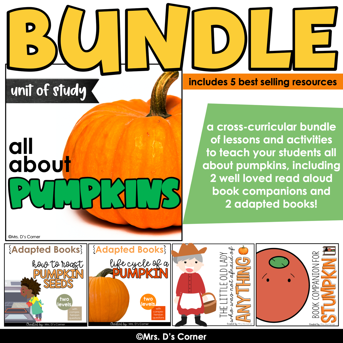 All About Pumpkins Thematic Unit Bundle | Pumpkin Lesson Plans + Activities