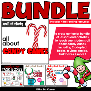 All About Candy Canes Thematic Unit Bundle | Candy Cane Lesson Plan Bundle