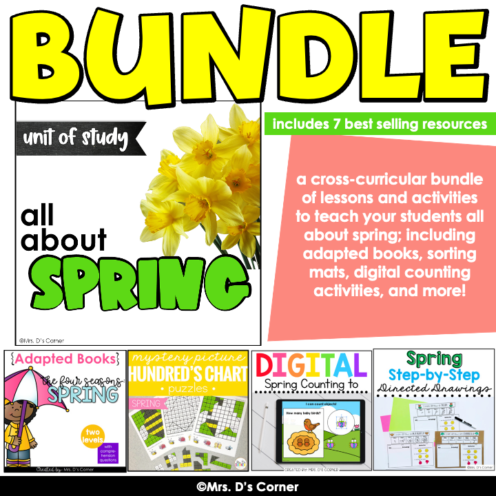 All About Spring Thematic Unit Bundle | Spring Lesson Plan Bundle ...