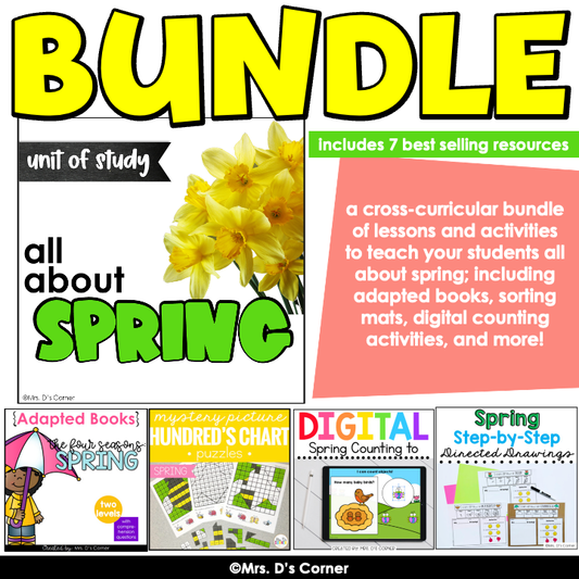 All About Spring Thematic Unit Bundle | Spring Lesson Plan Bundle