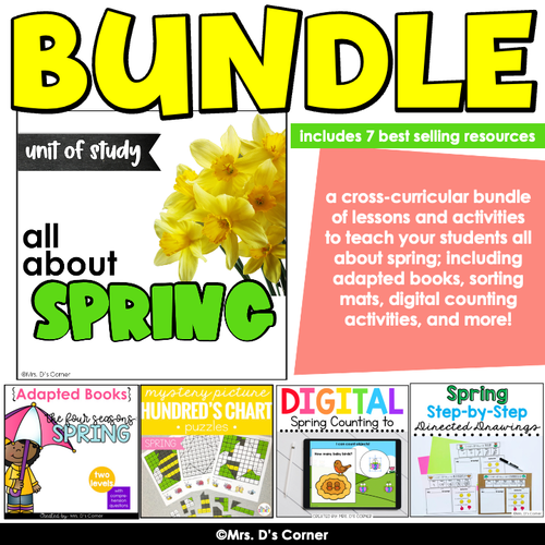 All About Spring Thematic Unit Bundle | Spring Lesson Plan Bundle
