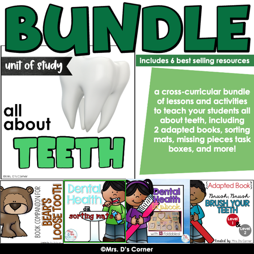 All About Teeth Thematic Unit Bundle | Teeth Lesson Plan Bundle