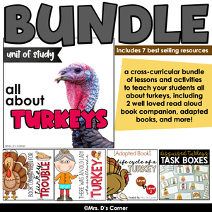 All About Turkeys Thematic Unit Bundle | Turkey Lesson Plan Bundle