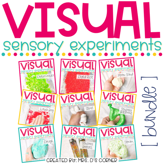 Visual Sensory Experiments [BUNDLE of 9 Sensory Activities]