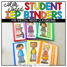 Load image into Gallery viewer, Editable Student IEP Binders { Color Coded } | Color Coded Classroom