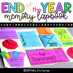 END OF THE YEAR MEMORY BOOK 6th Grade Sixth Cover Scrap Book Class  Activities