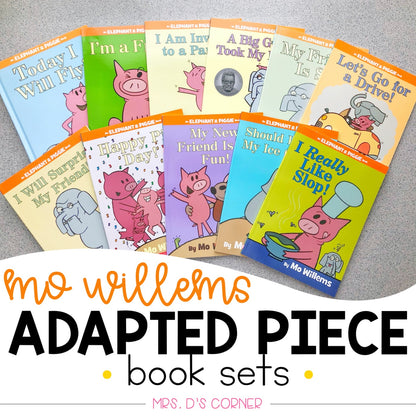 Elephant and Piggie Adapted Piece Book Set [25 book sets included!] Mo Willems