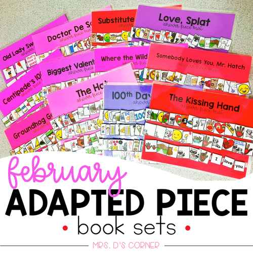February Adapted Piece Book Set [ 14 book sets included! ]