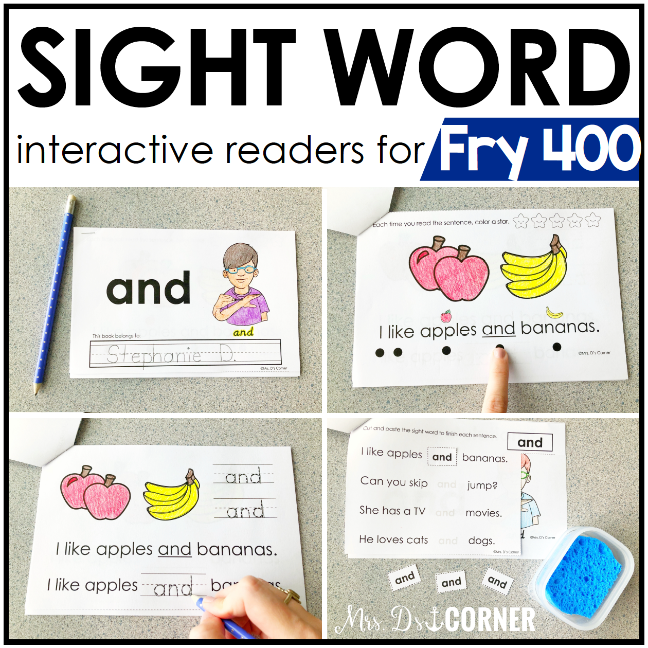 Fry 400 Interactive Sight Word Reader Bundle | Sight Word Books