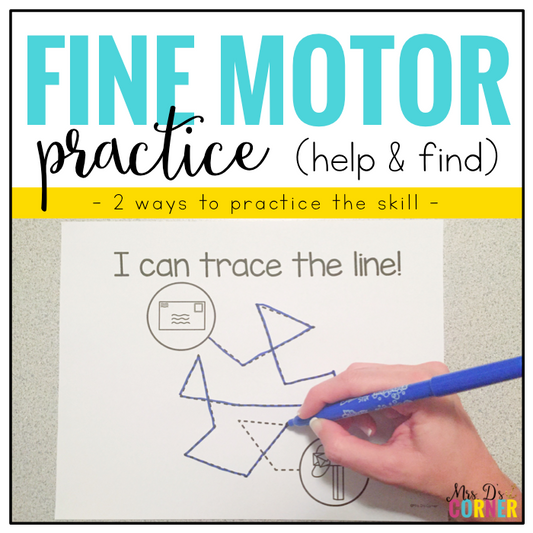 Fine Motor Skills Practice (Help and Find) | Distance Learning