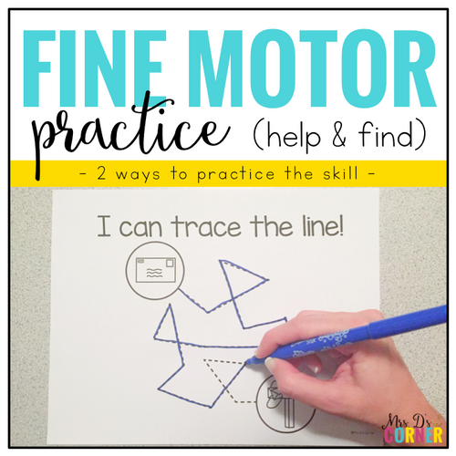 Fine Motor Skills Practice (Help and Find) | Distance Learning