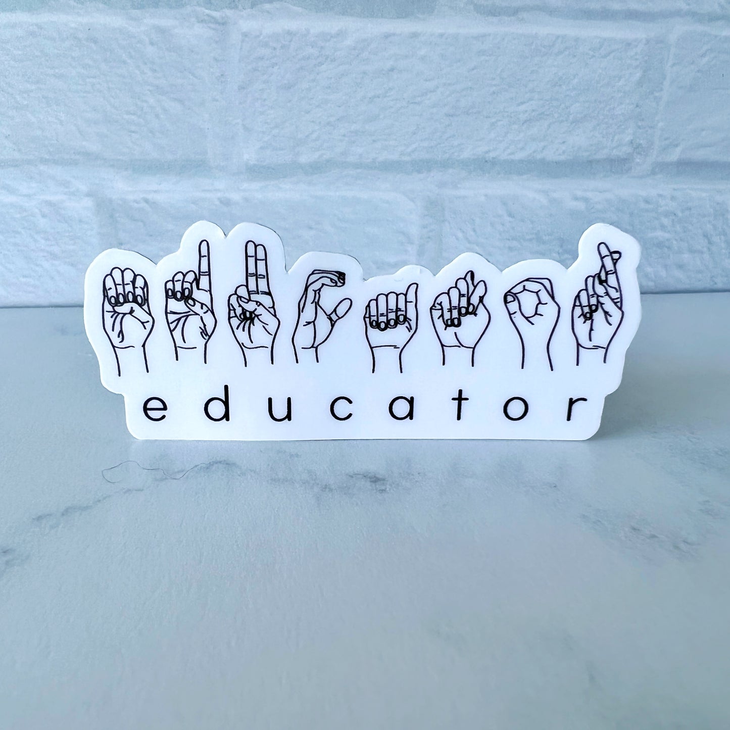 Educator ASL Sticker