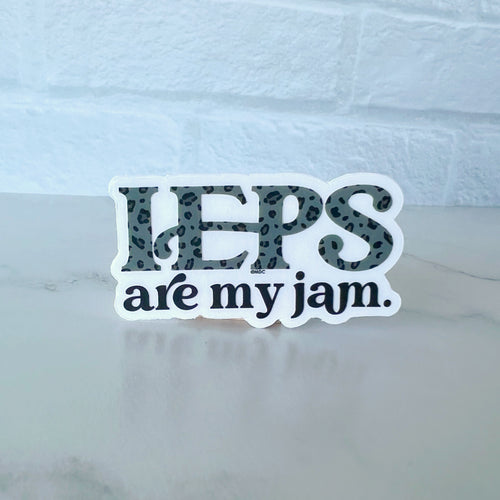 IEPs Are My Jam Clear Sticker