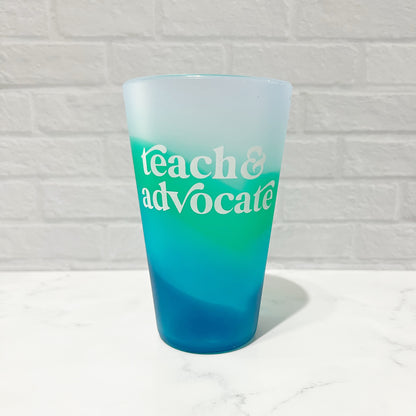 Teach&Advocate Custom Silipint 16oz. Cup