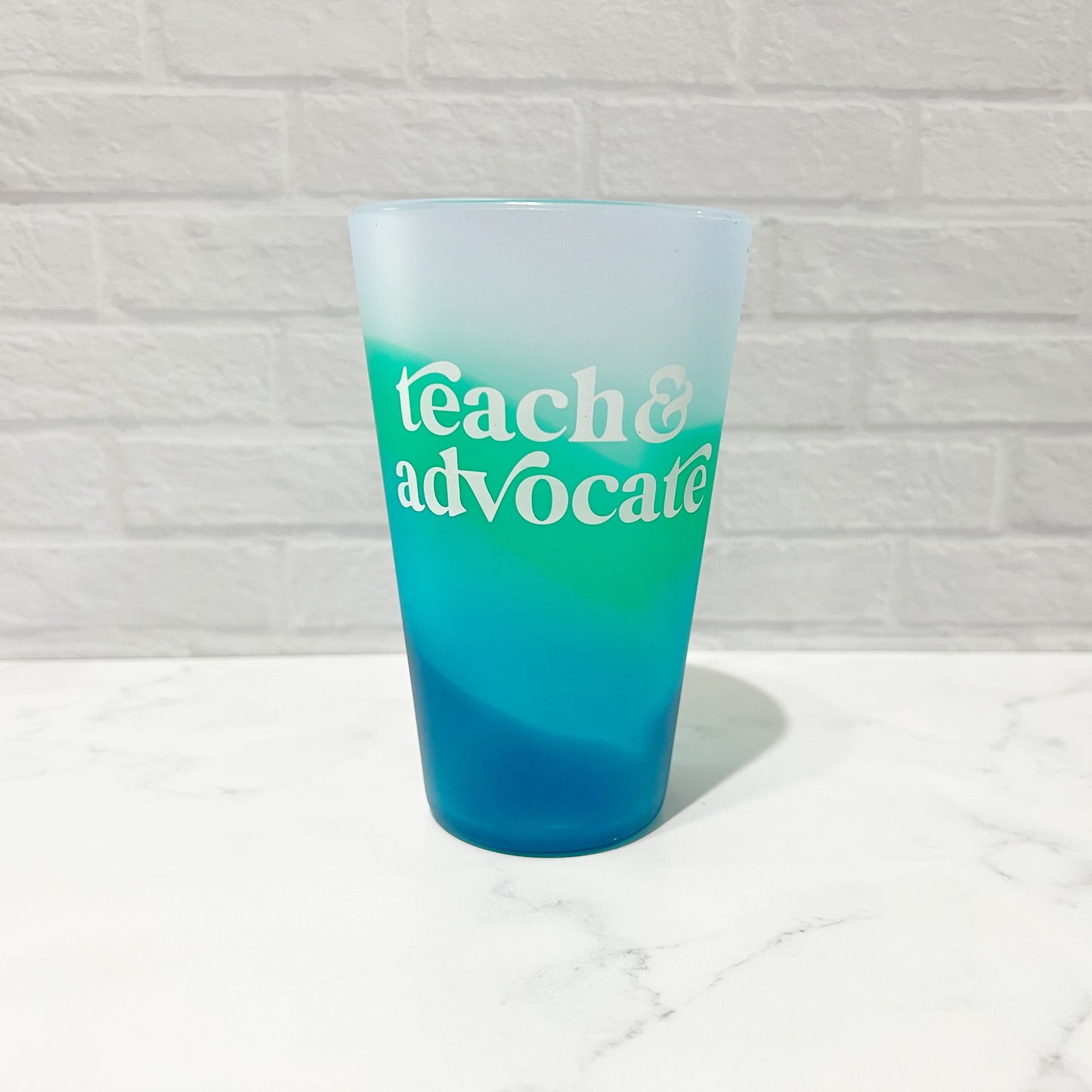 Teach&Advocate Custom Silipint 16oz. Cup