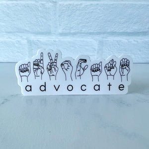 Advocate ASL Sticker