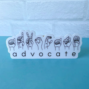 Advocate ASL Sticker