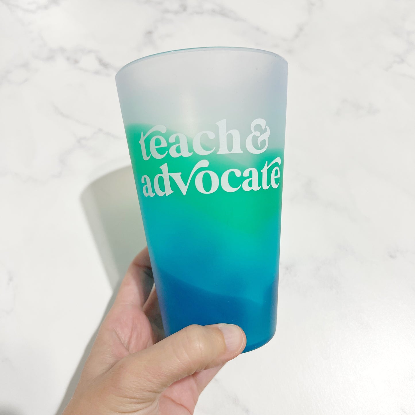 Teach&Advocate Custom Silipint 16oz. Cup