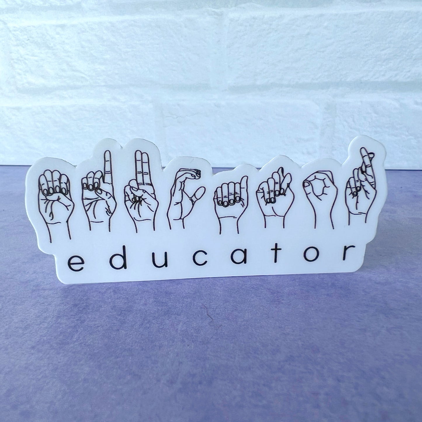 Educator ASL Sticker