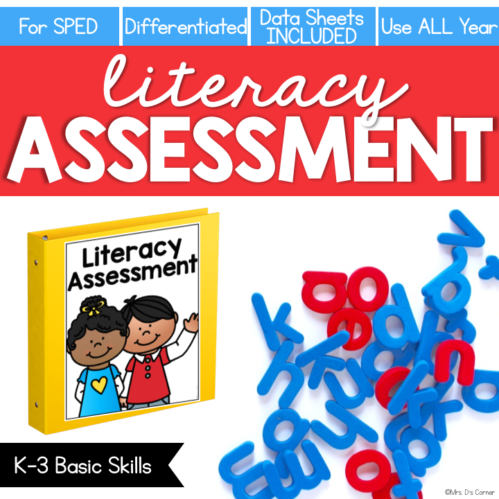 Literacy Assessment for K-3 Basic Skills (for Special Education)