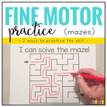 Load image into Gallery viewer, Fine Motor Skills Practice (Mazes) | Distance Learning