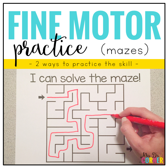 Fine Motor Skills Practice (Mazes) | Distance Learning