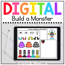 Load image into Gallery viewer, Digital Build a Monster | Digital Activities for Special Ed + Distance Learning