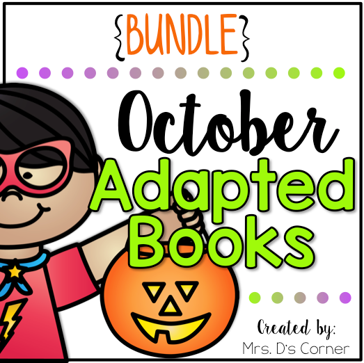 October Adapted Books [Level 1 and Level 2] | Digital + Printable Adapted Books