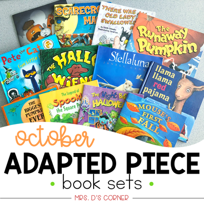 October Adapted Piece Book Set [ 14 book sets included! ]