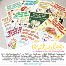 Load image into Gallery viewer, Old Lady Swallowed a... Adapted Piece Book Set Bundle | Lucille Colandro Bundle