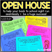 Load image into Gallery viewer, EDITABLE Back to School Night and Open House Documents | Meet the Teacher