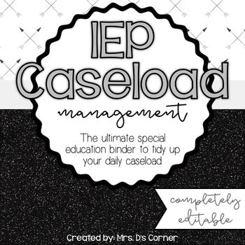 The Ultimate Special Education Binder | Black and White [editable] IEP Binder