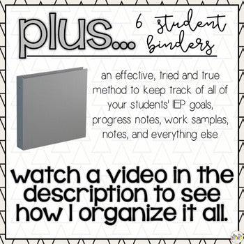 The Ultimate Special Education Binder | Black and White [editable] IEP Binder