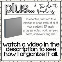 Load image into Gallery viewer, The Ultimate Special Education Binder | Black and White [editable] IEP Binder