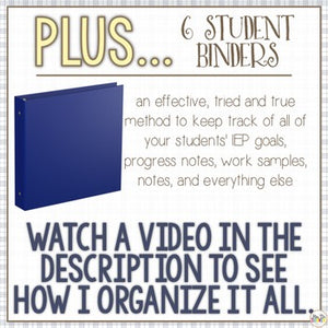 The Ultimate Special Education Binder | For the Boys [editable] IEP Binder