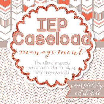 The Ultimate Special Education Binder | Chevron [editable] IEP Binder