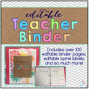 Editable Teacher Binder { Tribal Herringbone } Ultimate Teacher Survival Binder