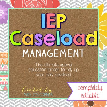 The Ultimate Special Education Binder | Tribal Herringbone [editable] IEP Binder