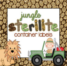 Load image into Gallery viewer, Sterilite Container Templates { Jungle Zoo Theme }