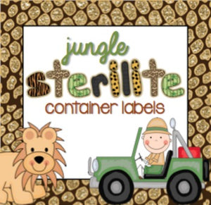 Sterilite Container Templates { Jungle Zoo Theme }