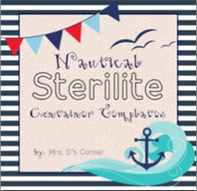 Load image into Gallery viewer, Sterilite Container Templates { Nautical Theme }
